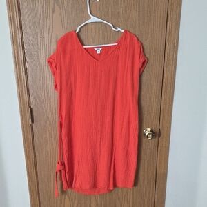 Sonoma Vibrant Coral Mini Dress